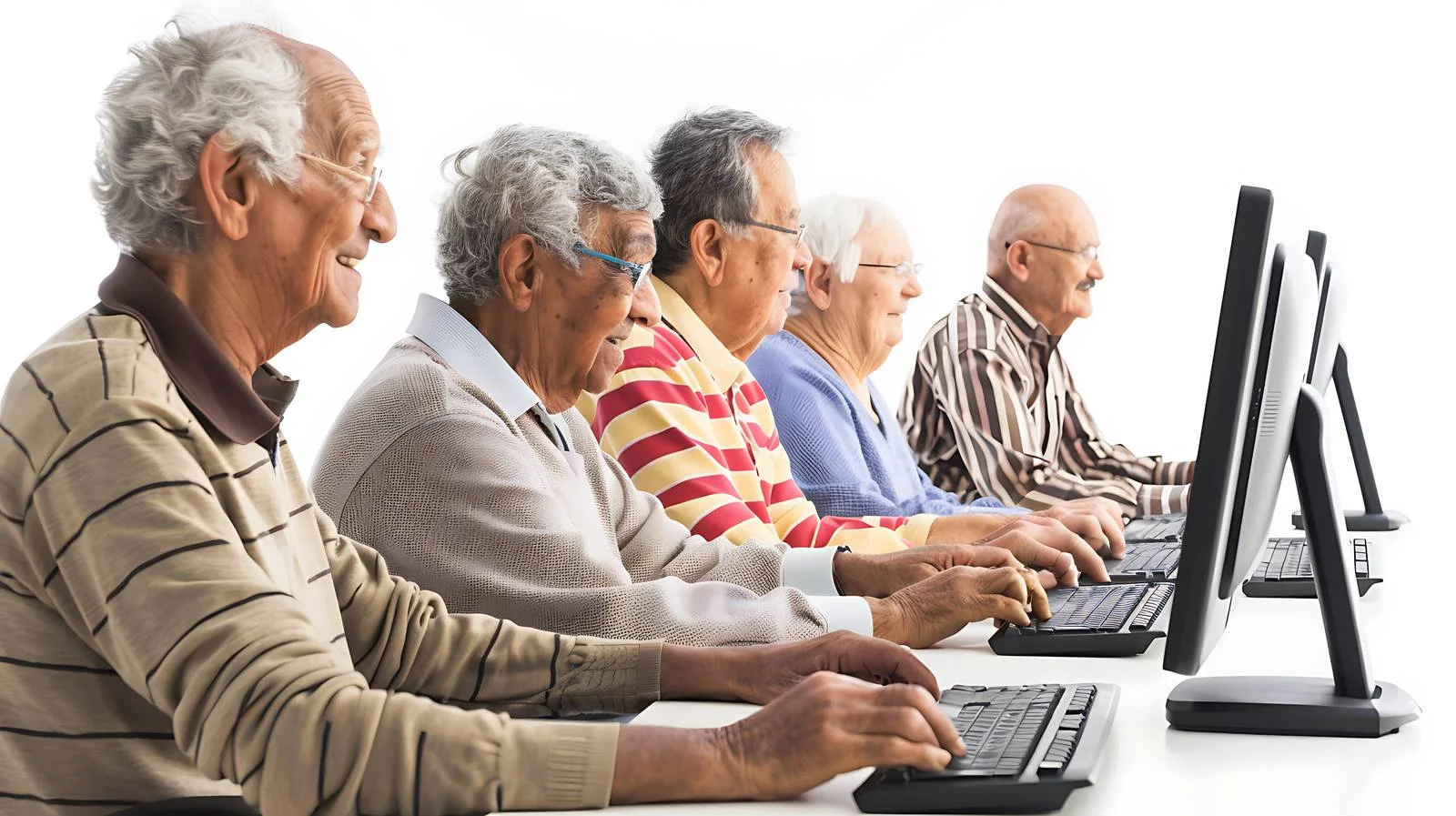 Senior Computer Course Participation — free download from Dotvec