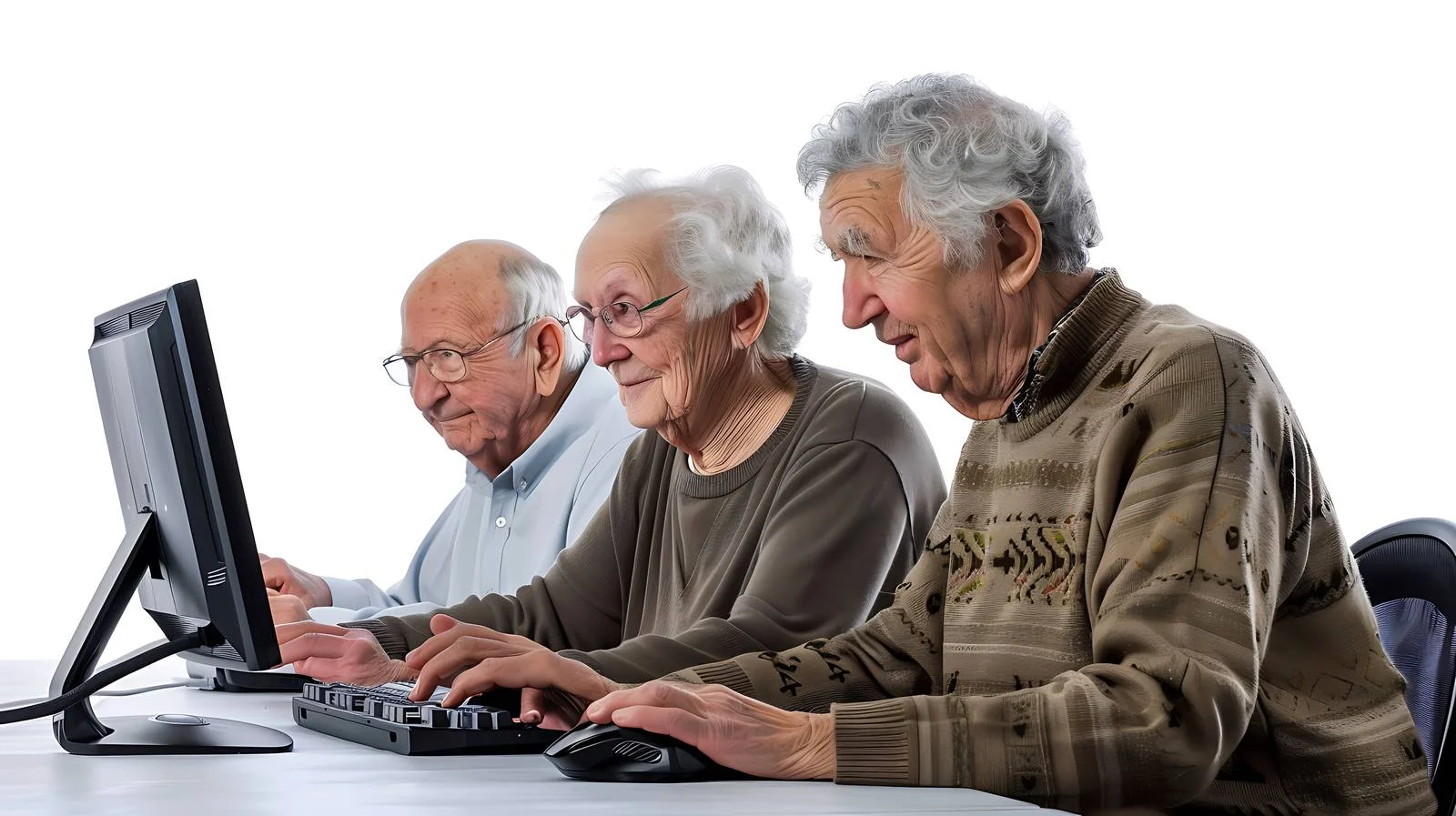 Senior Computer Course Participation – free tending image from Dotvec