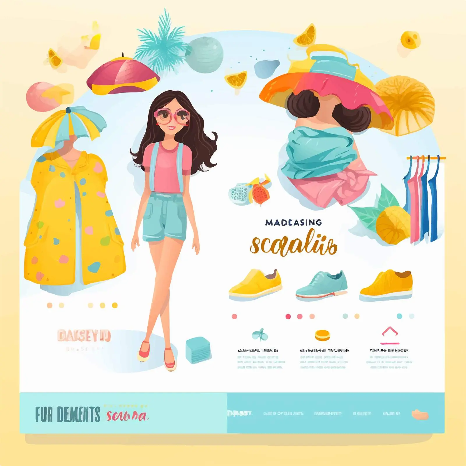 Kids Clothing Store Ad Banner Design — free download from Dotvec
