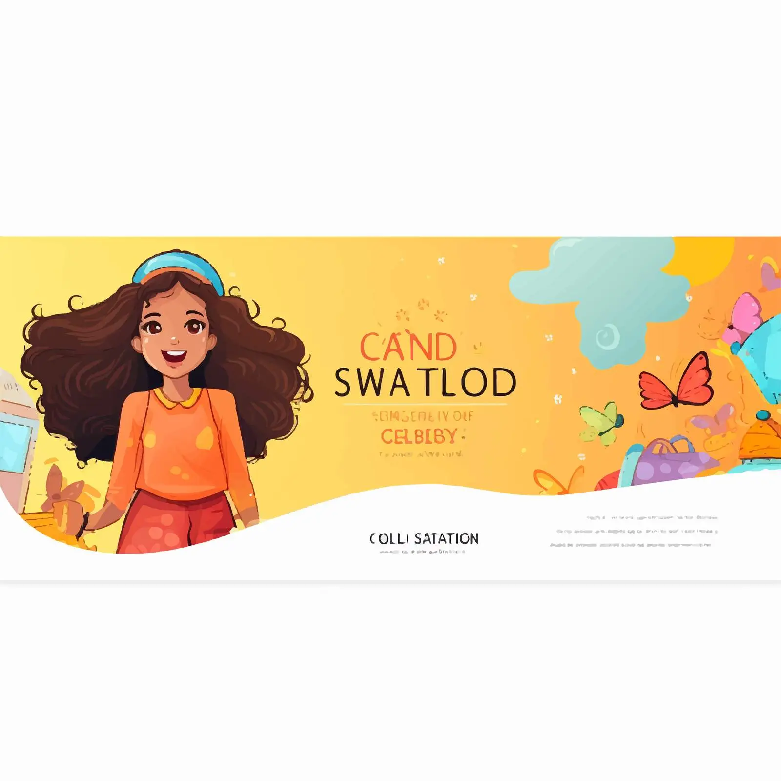 Colorful Kids Clothes Store Banner Design — free download from Dotvec