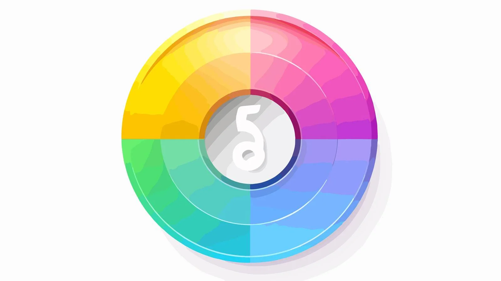 Rainbow Gradient Circular Addition Icon — free download from Dotvec
