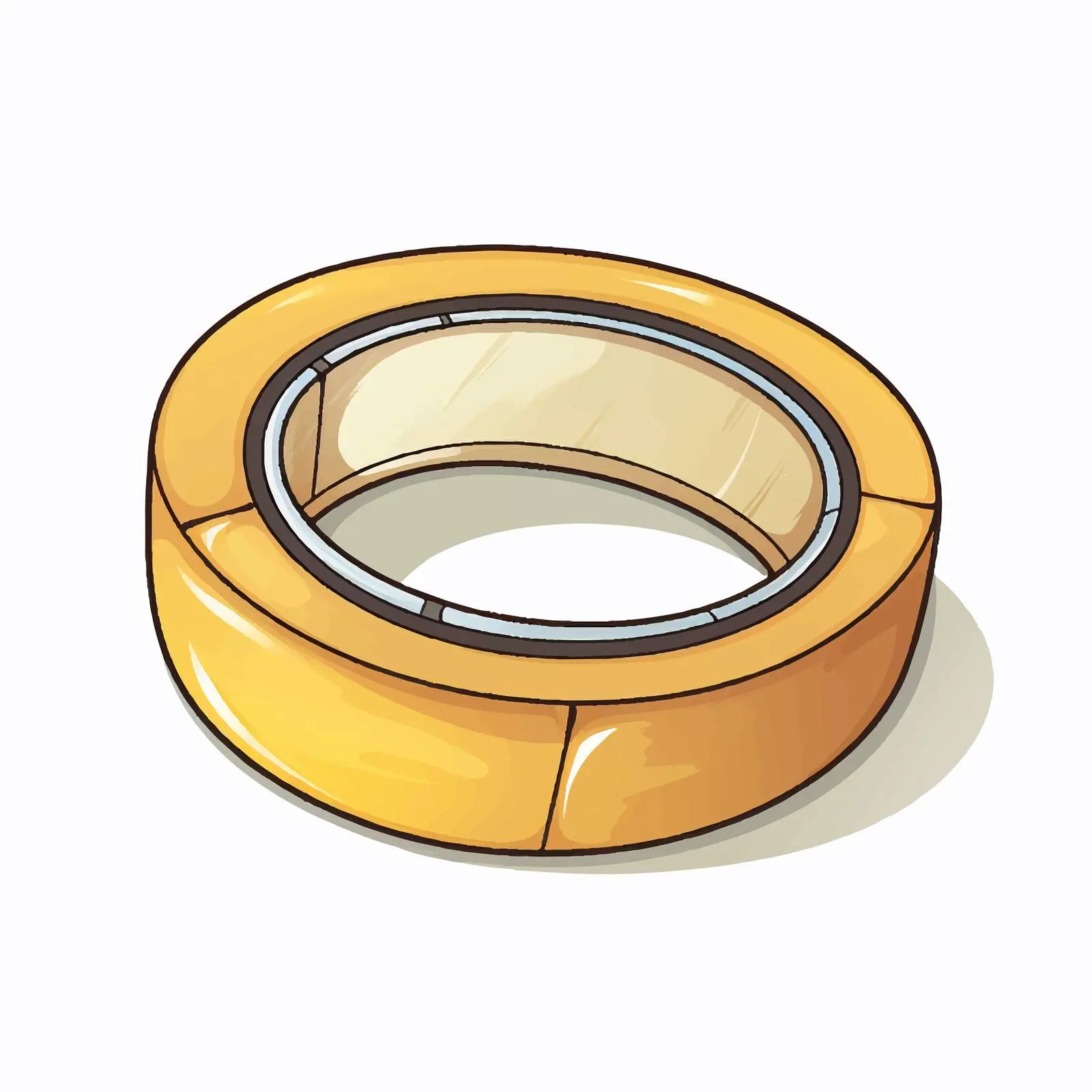 Cartoon Vector Illustration of Adhesive Tape – free diy tools image from Dotvec