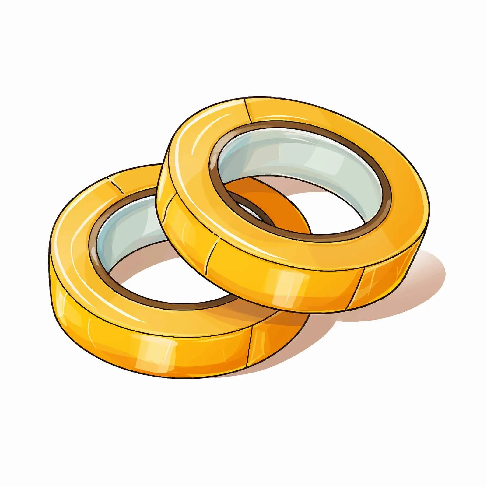 Cartoon Vector Illustration of Adhesive Tape – free graphic representation image from Dotvec