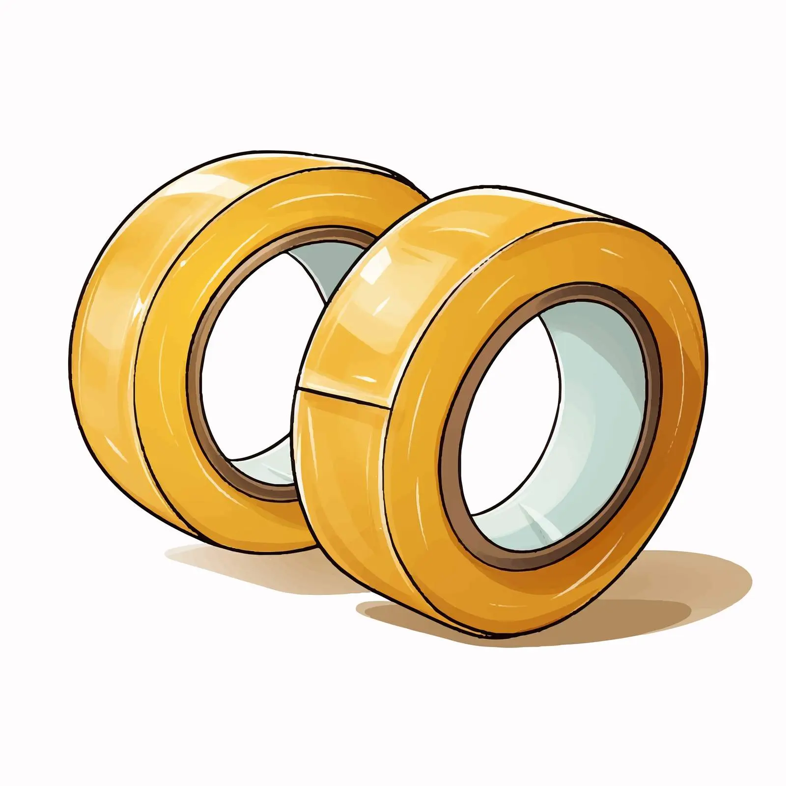 Cartoon Vector Illustration of Adhesive Tape — free download from Dotvec
