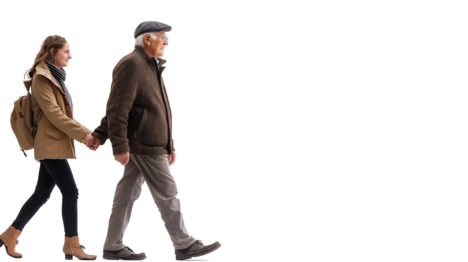 Inter-generational support during walking — free download from Dotvec