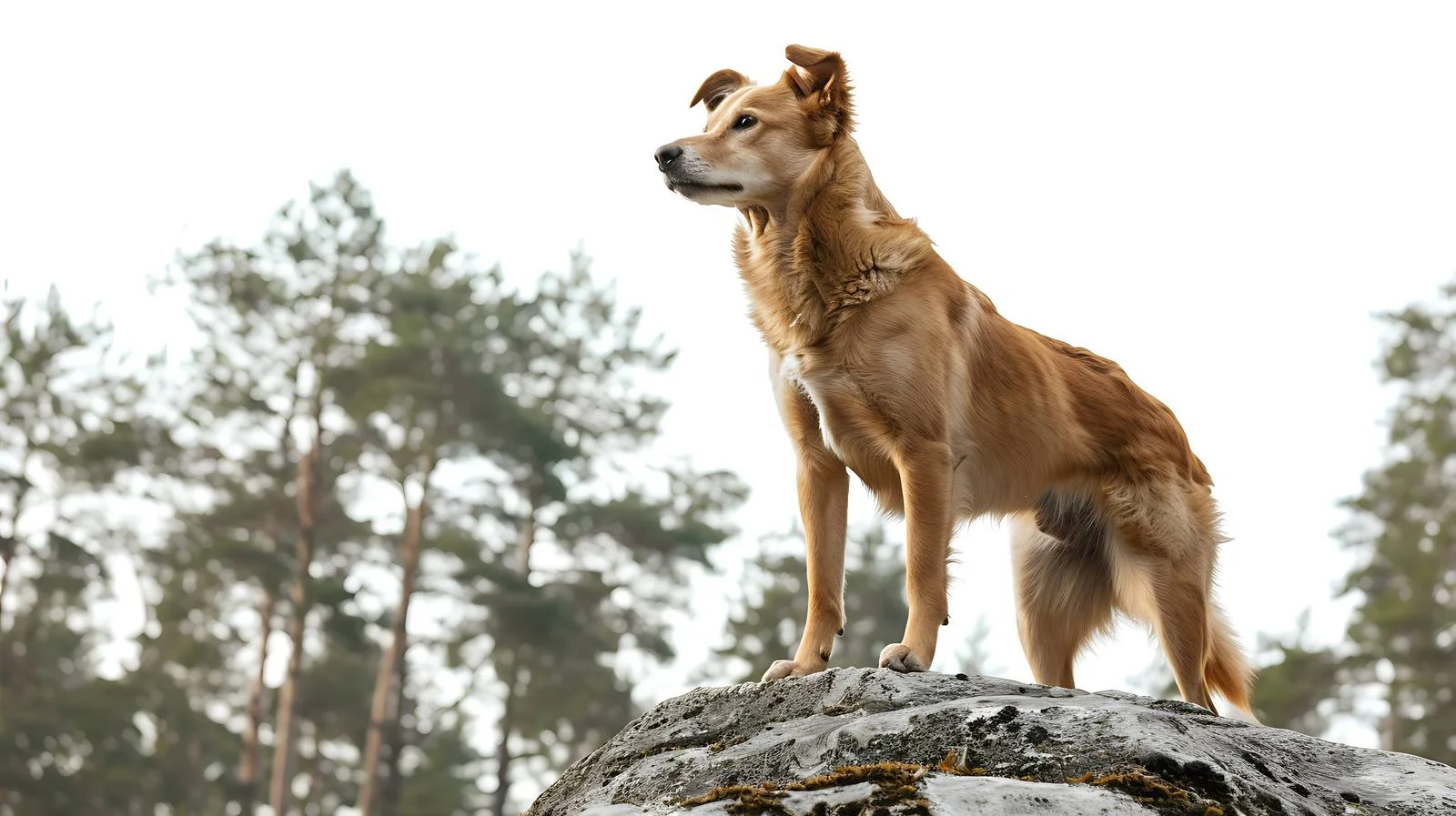 Majestic Dog in Forest — free download from Dotvec