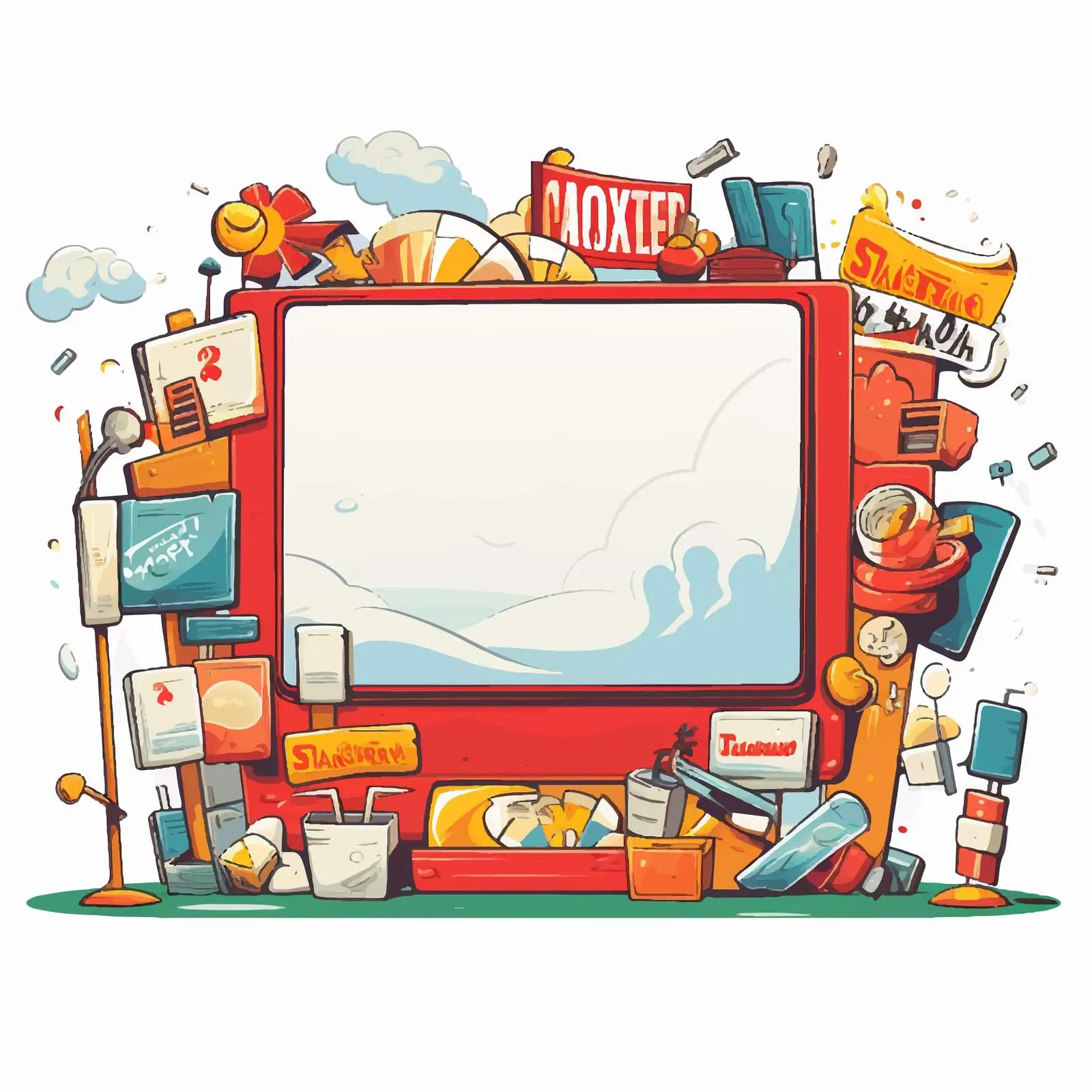 Cartoon Vector Illustration for Advertising — free download from Dotvec