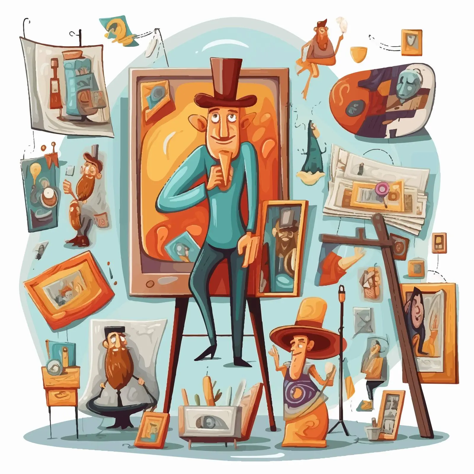 Cartoon Vector Illustration for Advertisement — free download from Dotvec