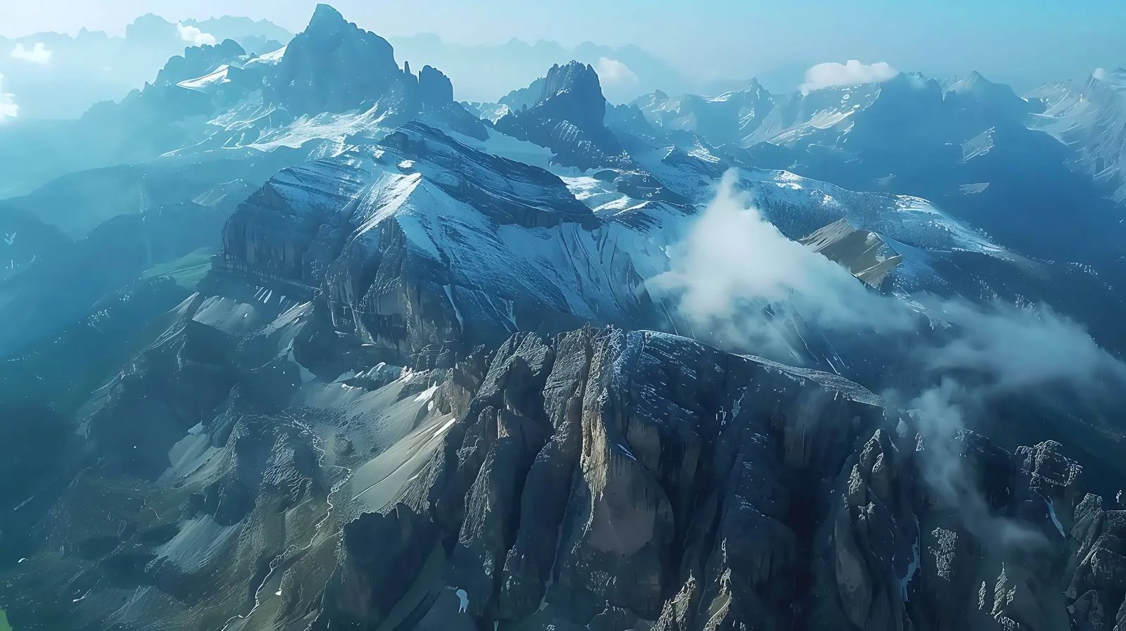 Scenic Italian Dolomites Aerial Footage — free download from Dotvec