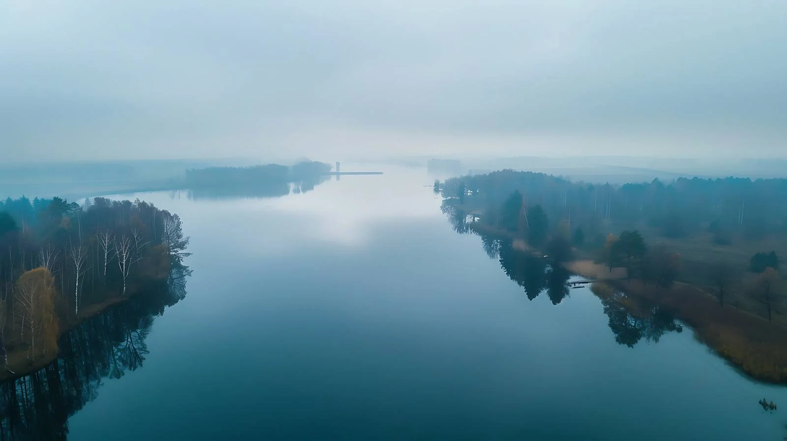 Serene Aerial View of Masuria Lake — free download from Dotvec