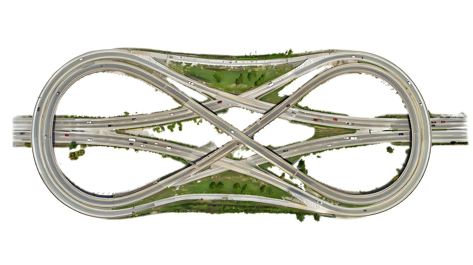Highway Interchange Aerial View — free download from Dotvec
