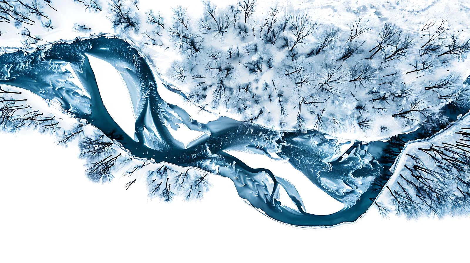 Aerial View of Ussuri and Raohe Rivers — free download from Dotvec