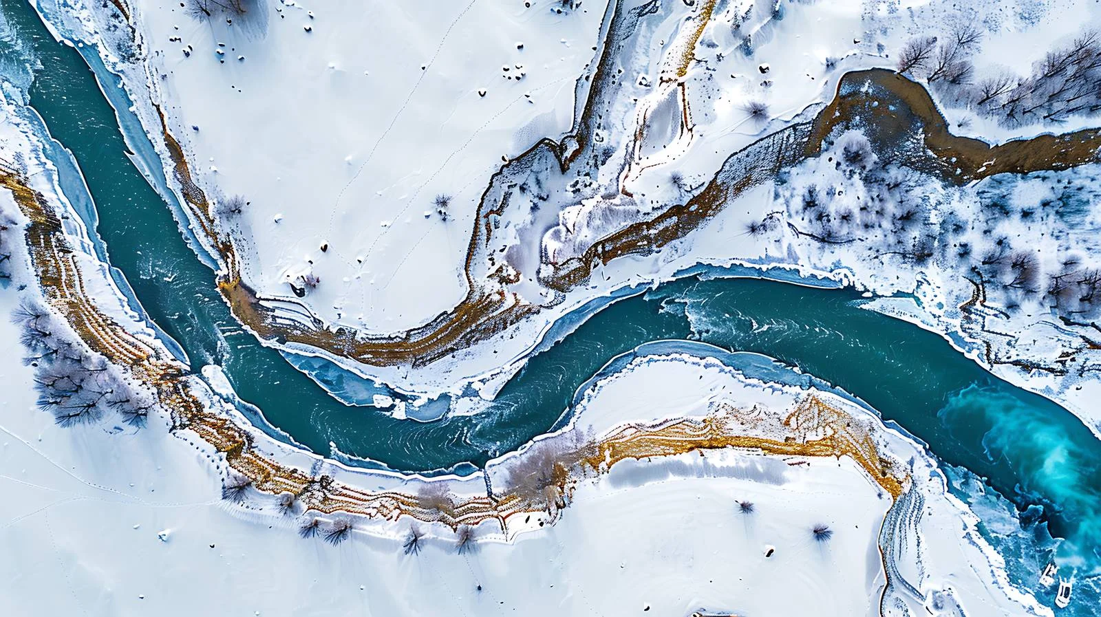 Breathtaking Aerial Views of Ussuri and Raohe Rivers — free download from Dotvec