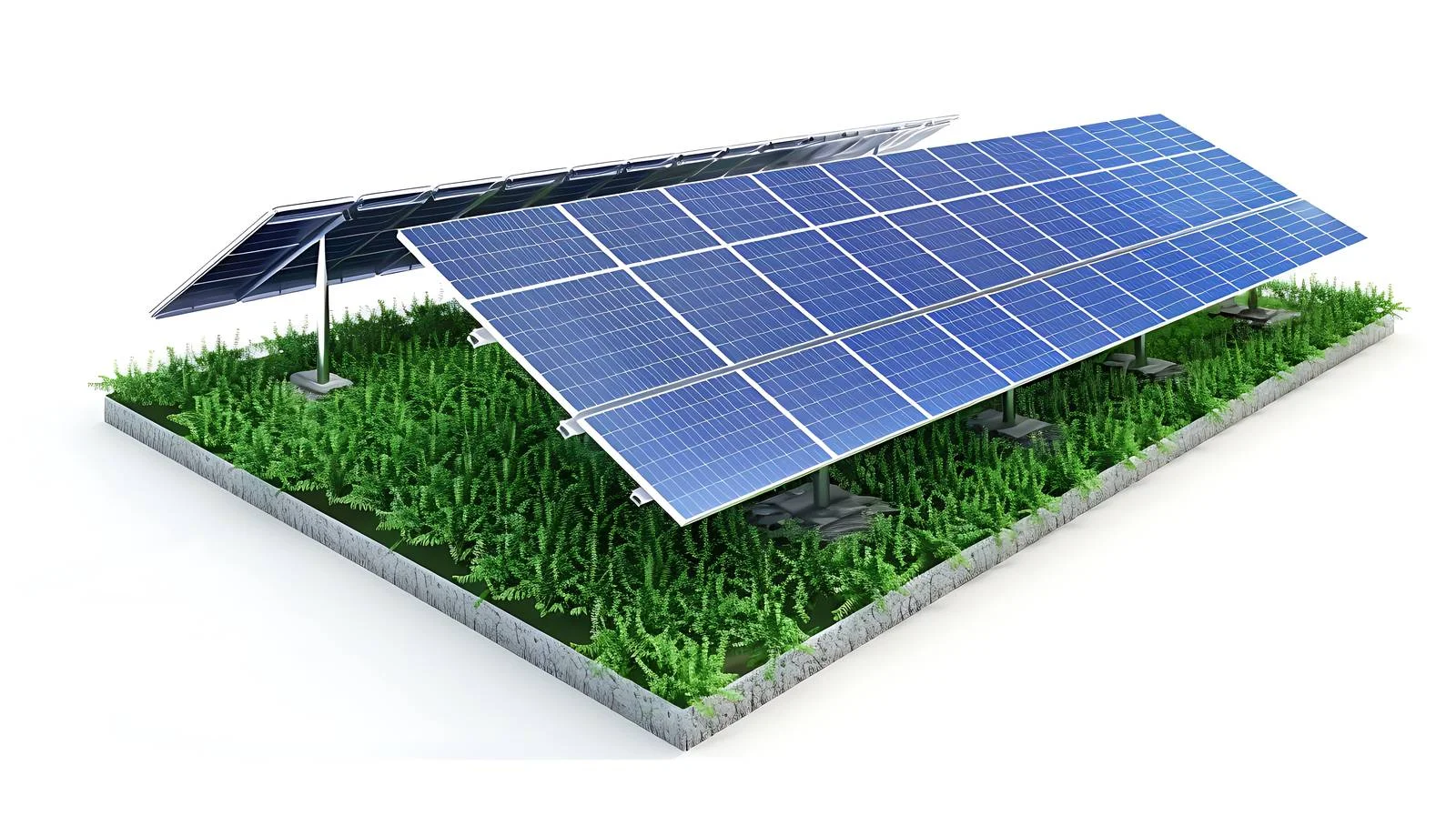 Modern Solar Power Plant Aerial View — free download from Dotvec