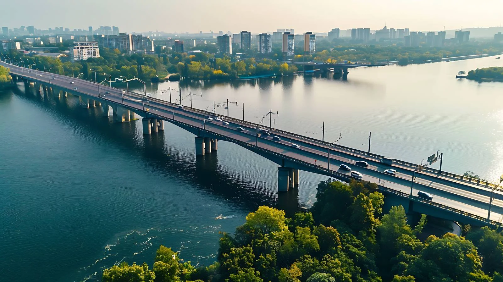 Urban Metro Bridge Aerial View — free download from Dotvec