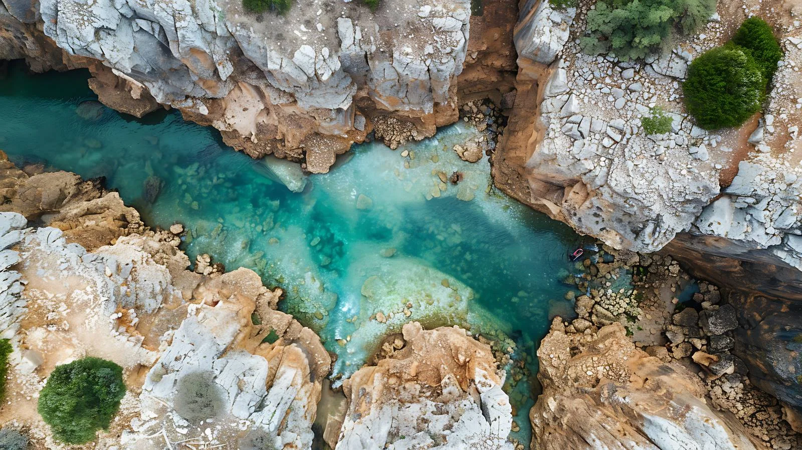 Aerial Gorge View on Crete — free download from Dotvec