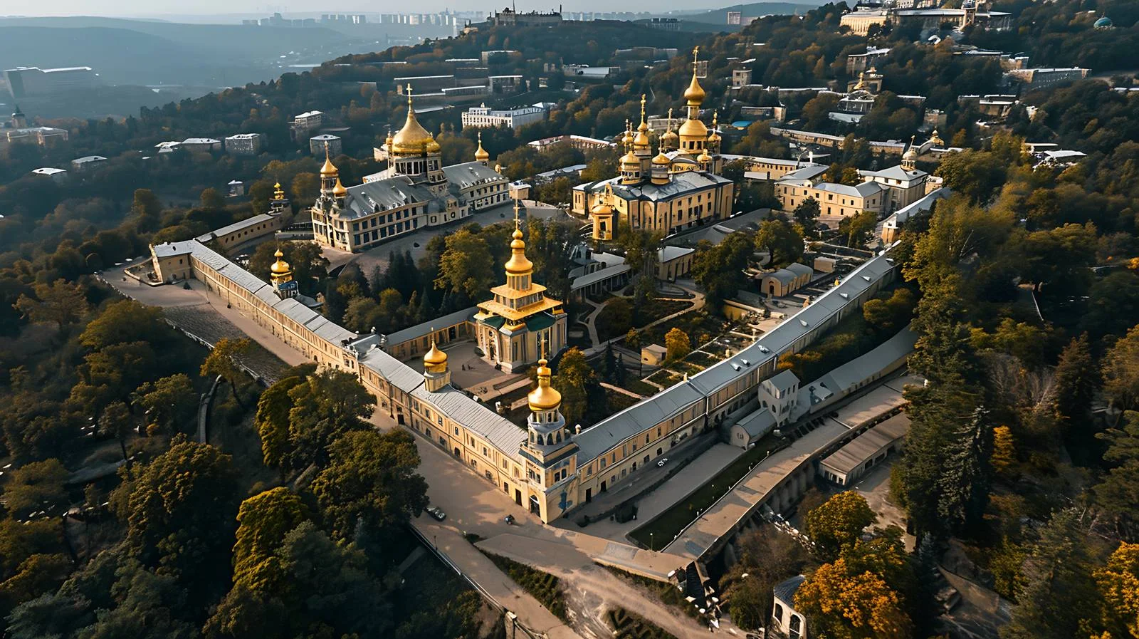 Aerial View Kiev Pechersk Lavra Drone — free download from Dotvec