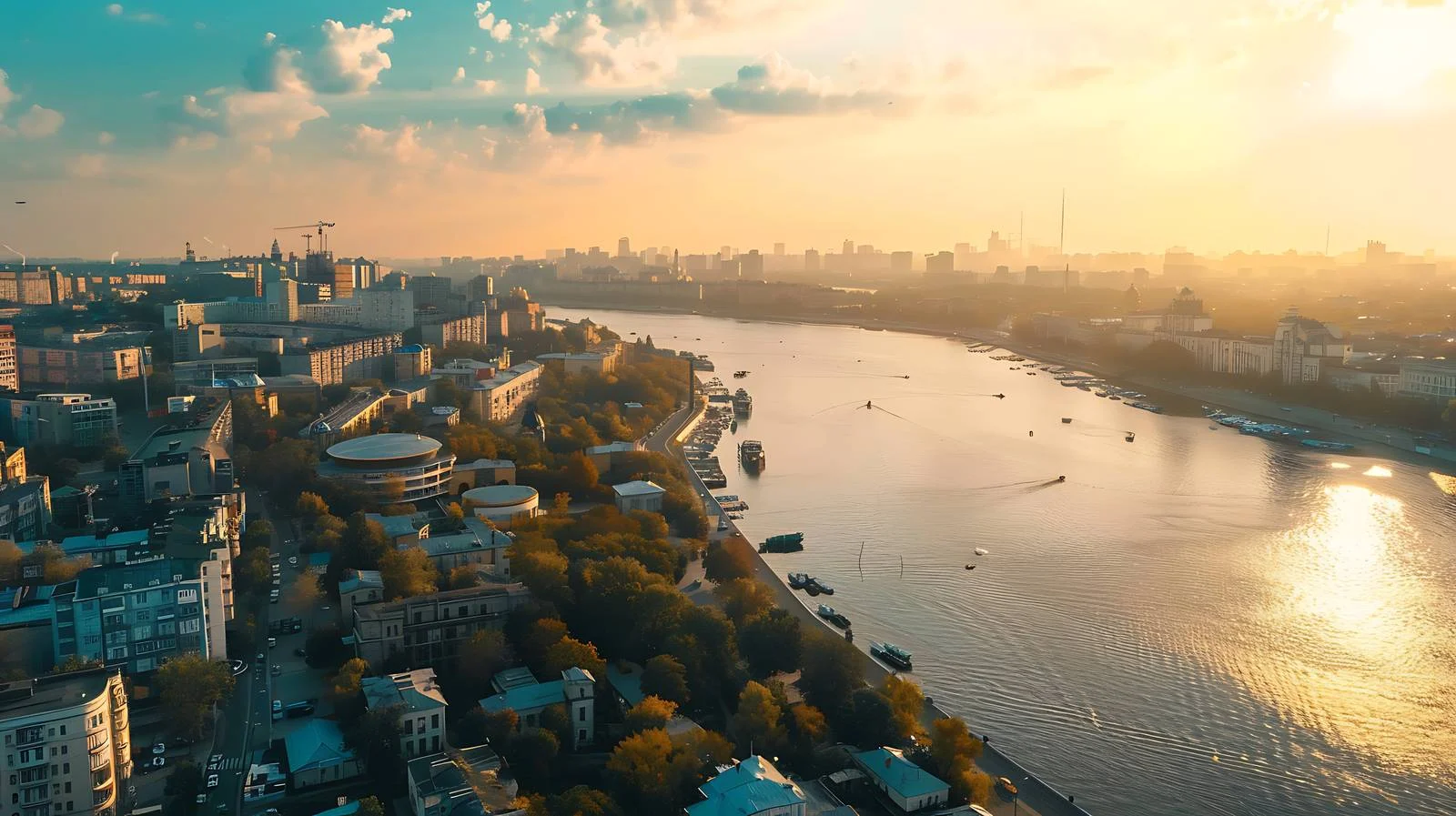 Kyiv Aerial Cityscape Drone View — free download from Dotvec
