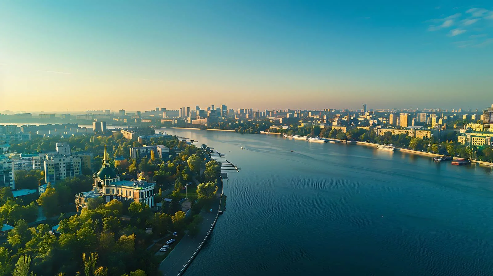 Kyiv Cityscape Aerial Drone View — free download from Dotvec