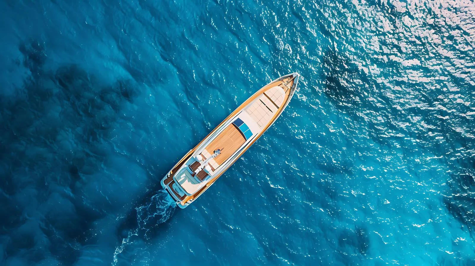 Luxury Yacht Aerial View at Sea — free download from Dotvec