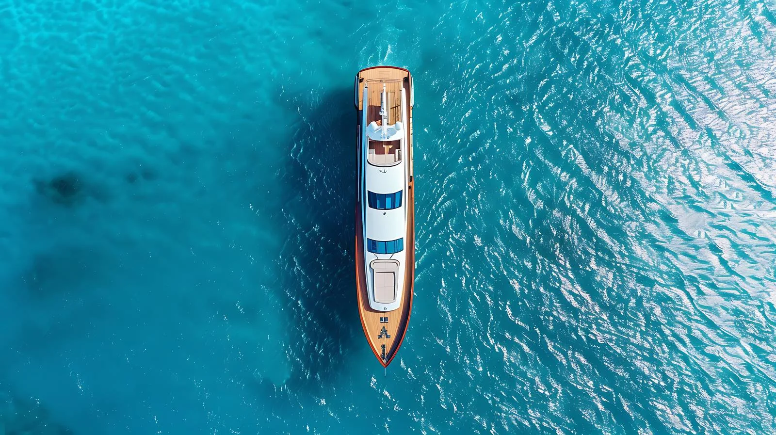 Luxury Yacht Aerial View at Sea — free download from Dotvec