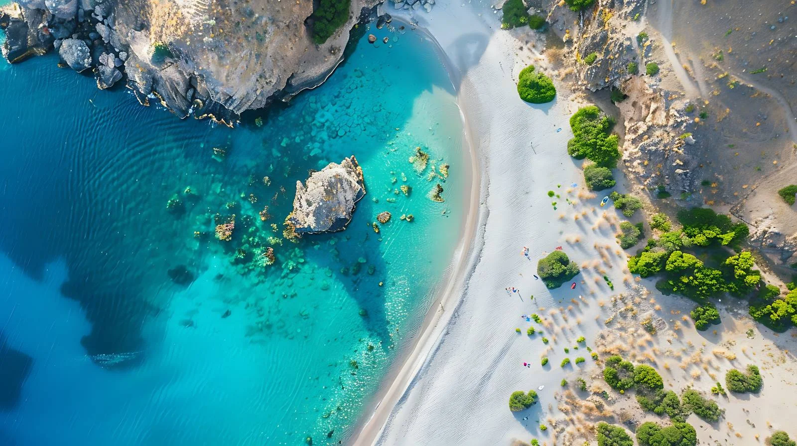 Aerial View of Seitan Limania by Drone — free download from Dotvec