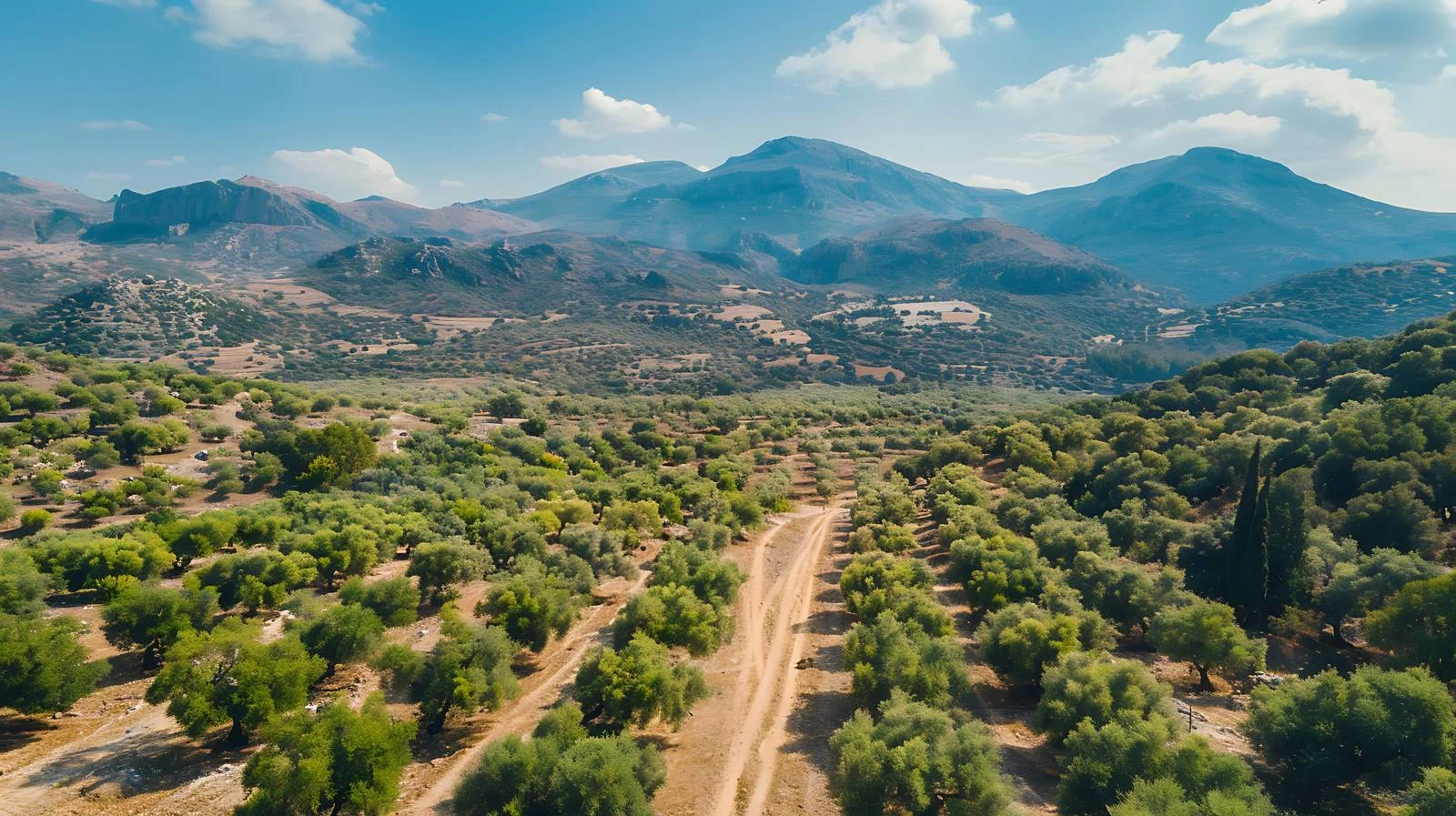 Aerial Cretan Landscape Drone View — free download from Dotvec