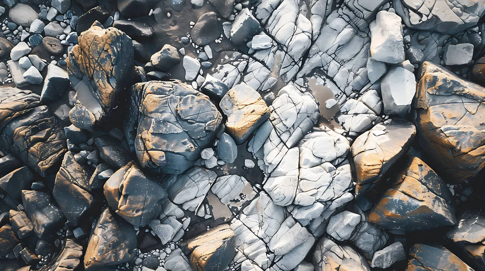 Rocky Beach Aerial View — free download from Dotvec