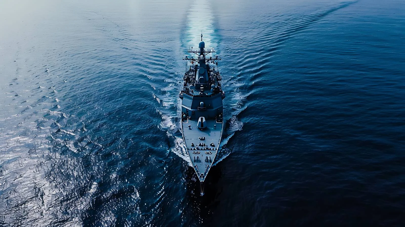 Aerial Sea Warship Drone View — free download from Dotvec