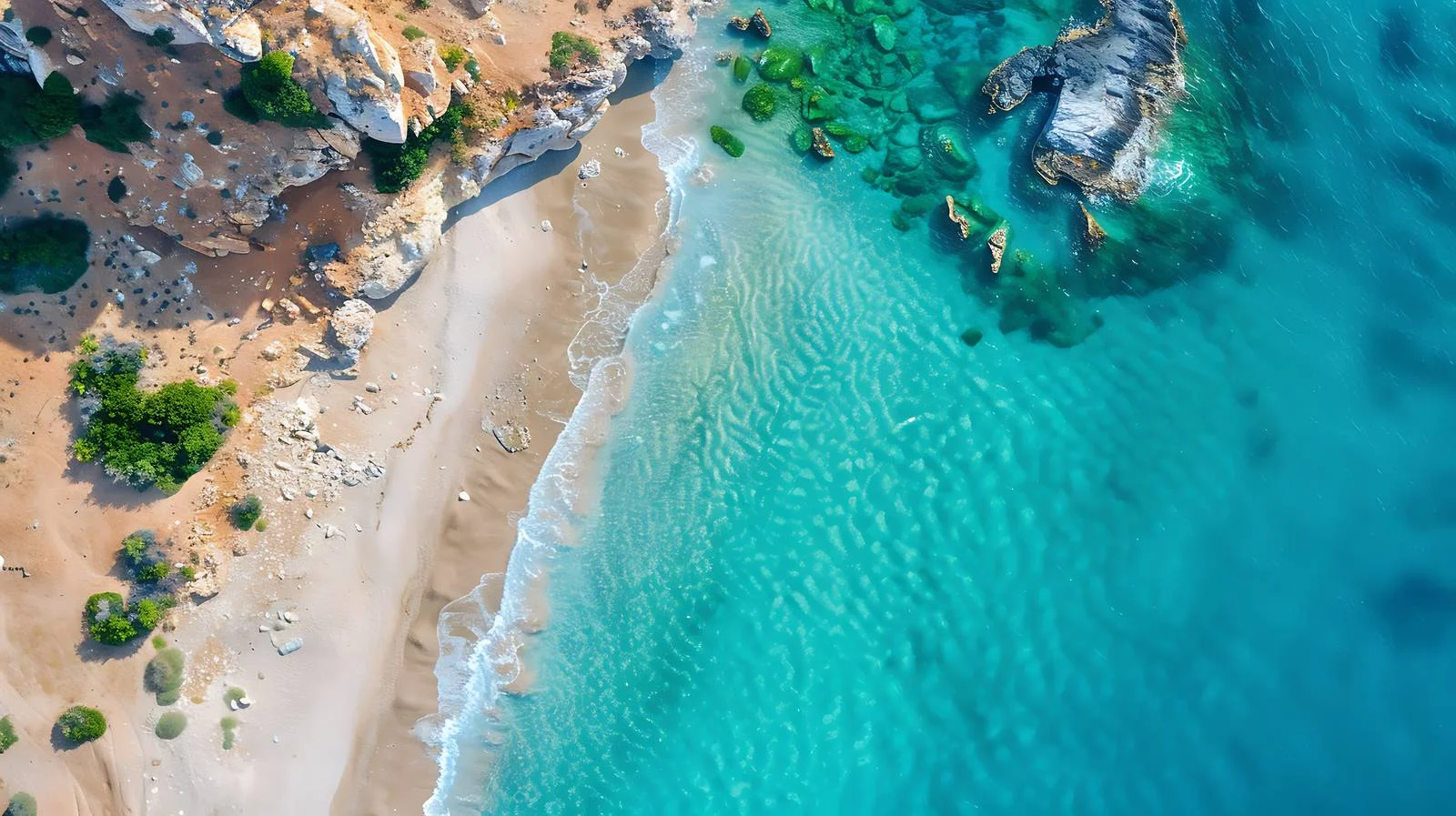 Tropical Beach Drone Aerial View — free download from Dotvec