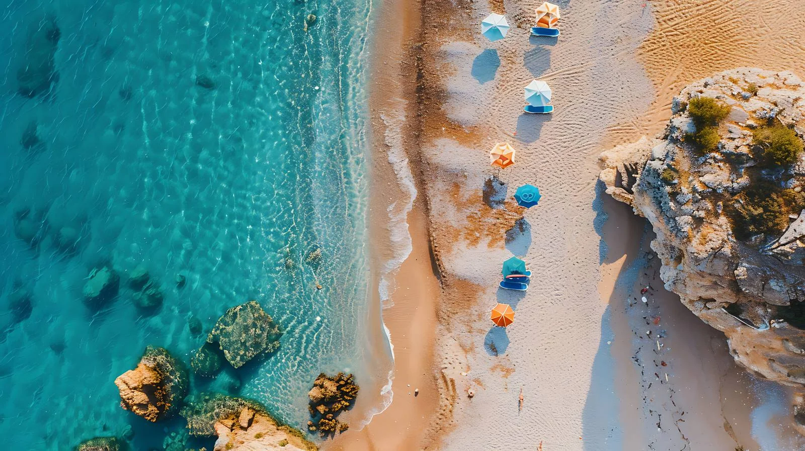Tropical Beach Drone Aerial View — free download from Dotvec