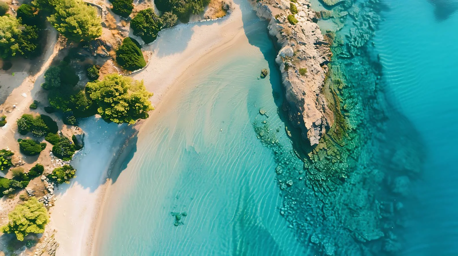 Tropical Beach Aerial View — free download from Dotvec