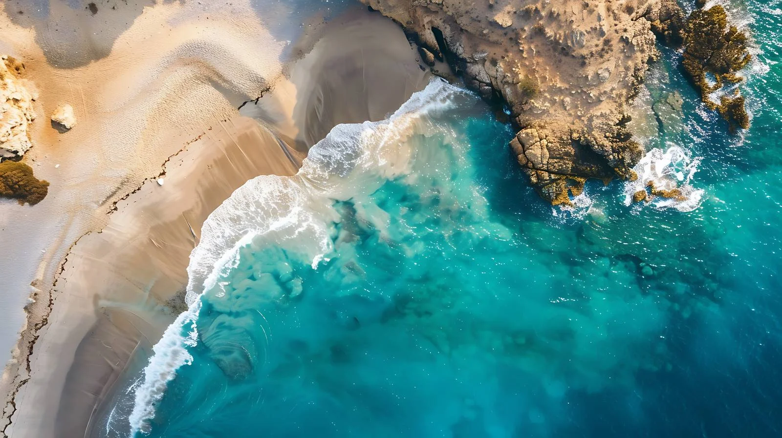 Aerial View Tropical Falasarna Beach — free download from Dotvec
