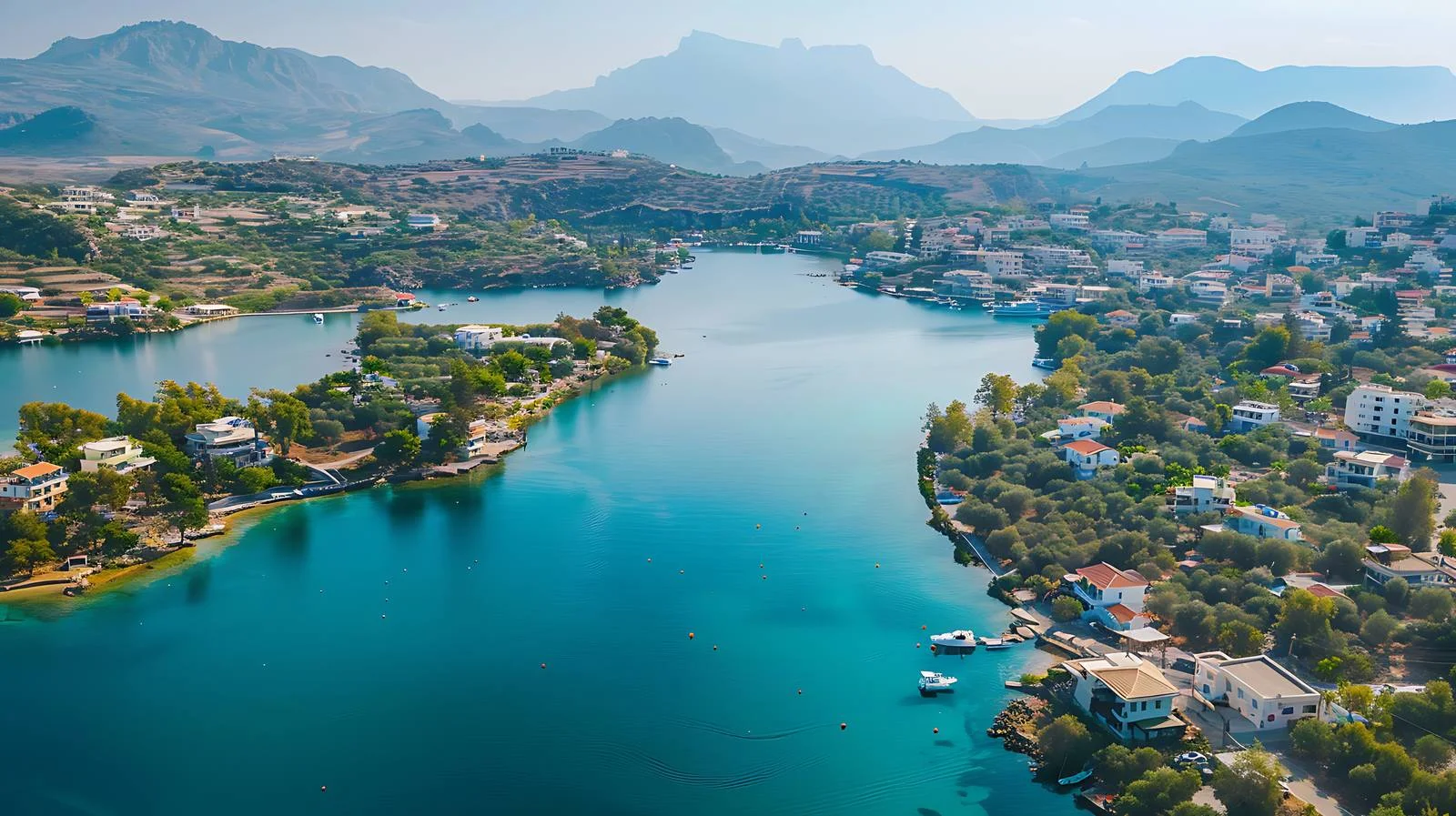 Voulismeni Lake Aerial View — free download from Dotvec