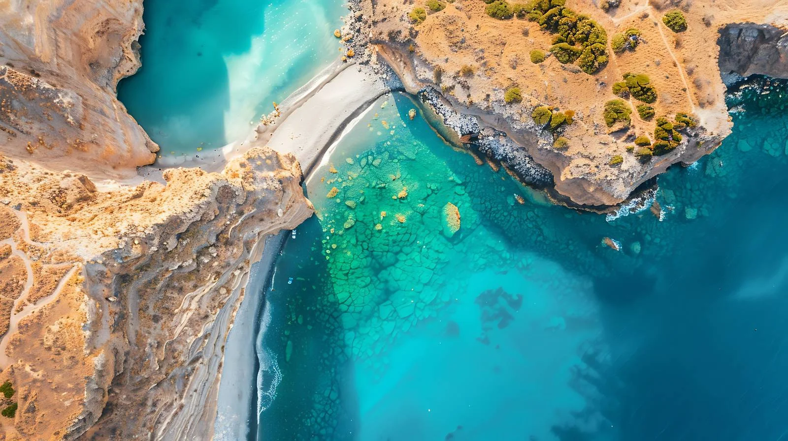 Aerial Beach View Seitan Limania Bay — free download from Dotvec