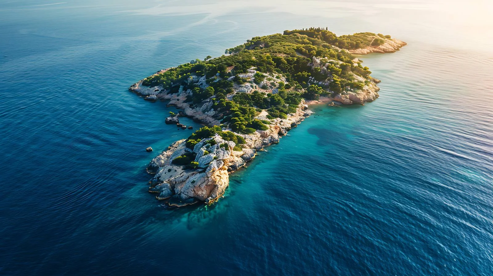 Idyllic Seascape Aerial Drone View — free download from Dotvec