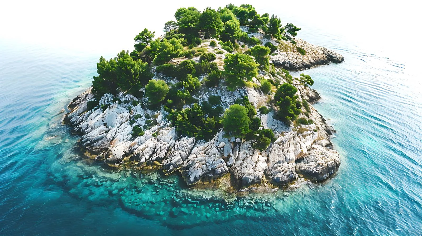 Idyllic Seascape Aerial Drone View — free download from Dotvec