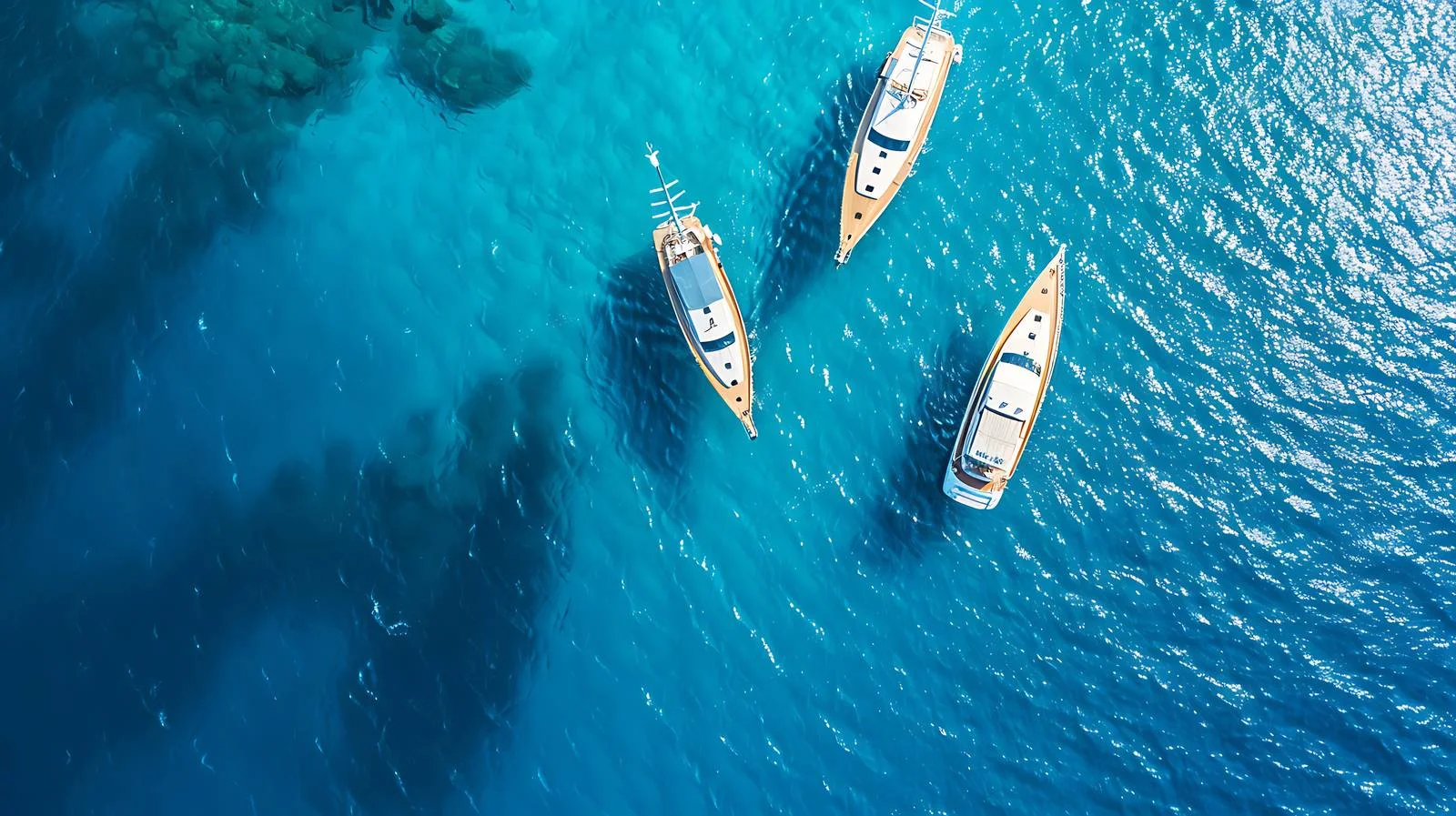 Luxury Yachts Aerial View — free download from Dotvec
