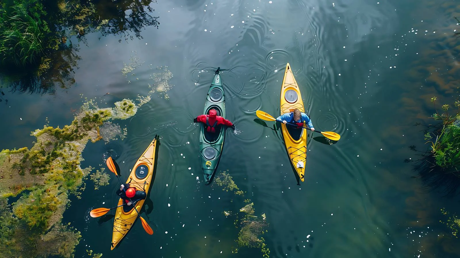 Aerial Kayaking on Vuoksi River — free download from Dotvec