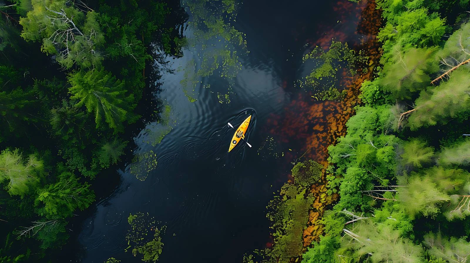 Aerial Kayaking on Vuoksi River — free download from Dotvec