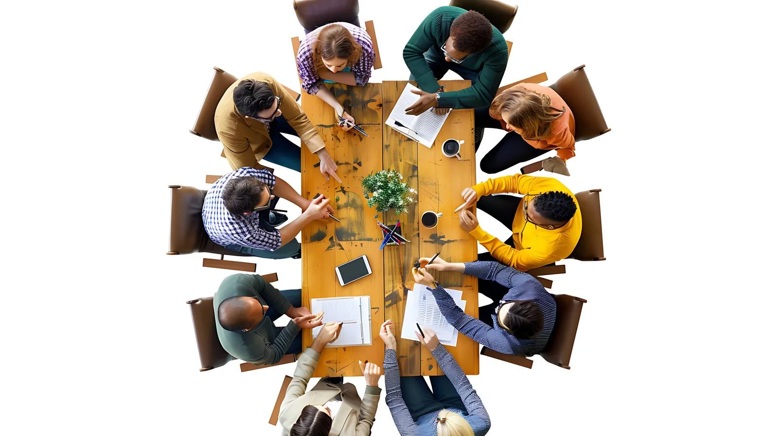 Team Coordination at Project Site Overview — free download from Dotvec