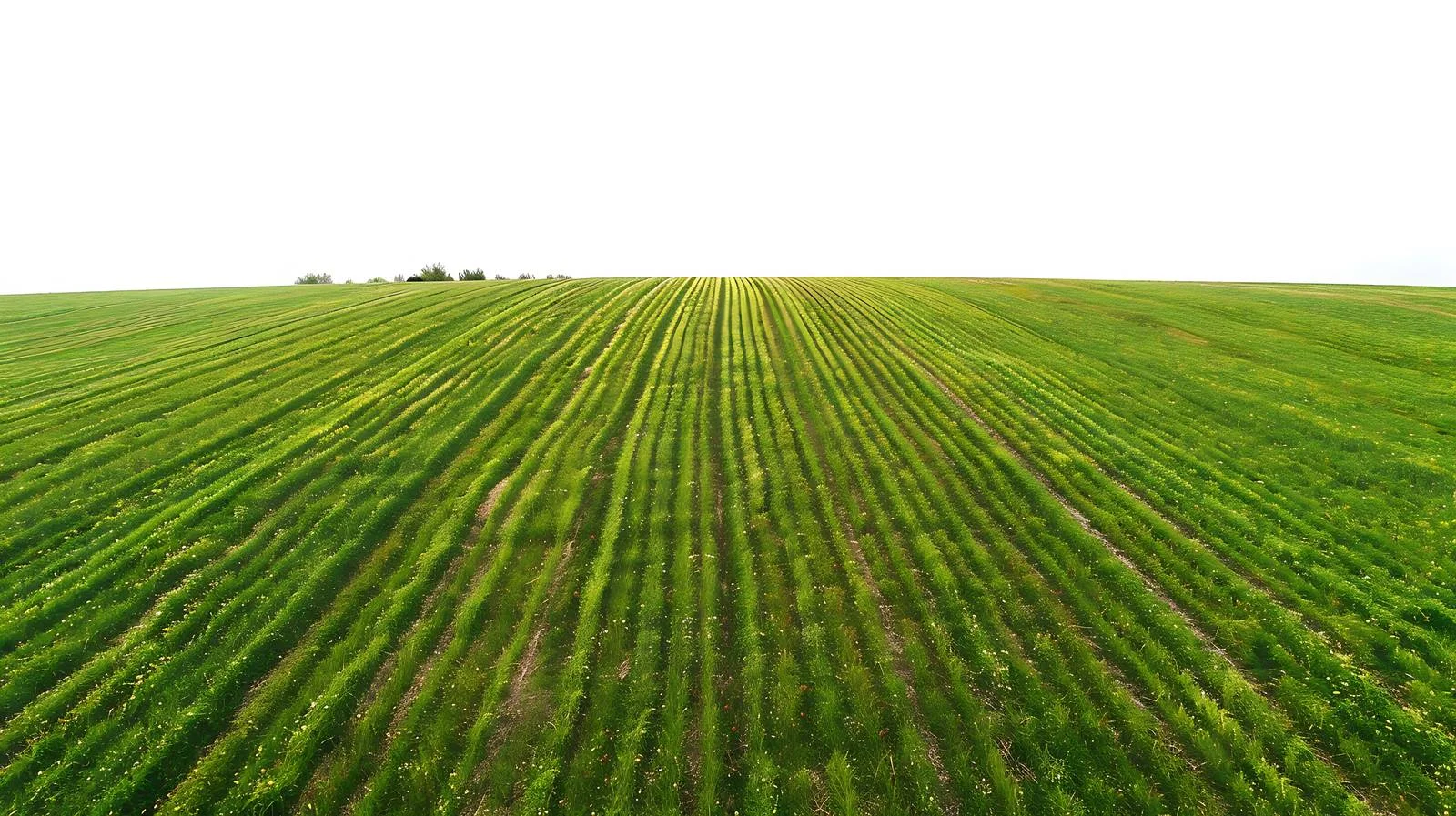 Drone Captures Isolated Spring Fields View — free download from Dotvec