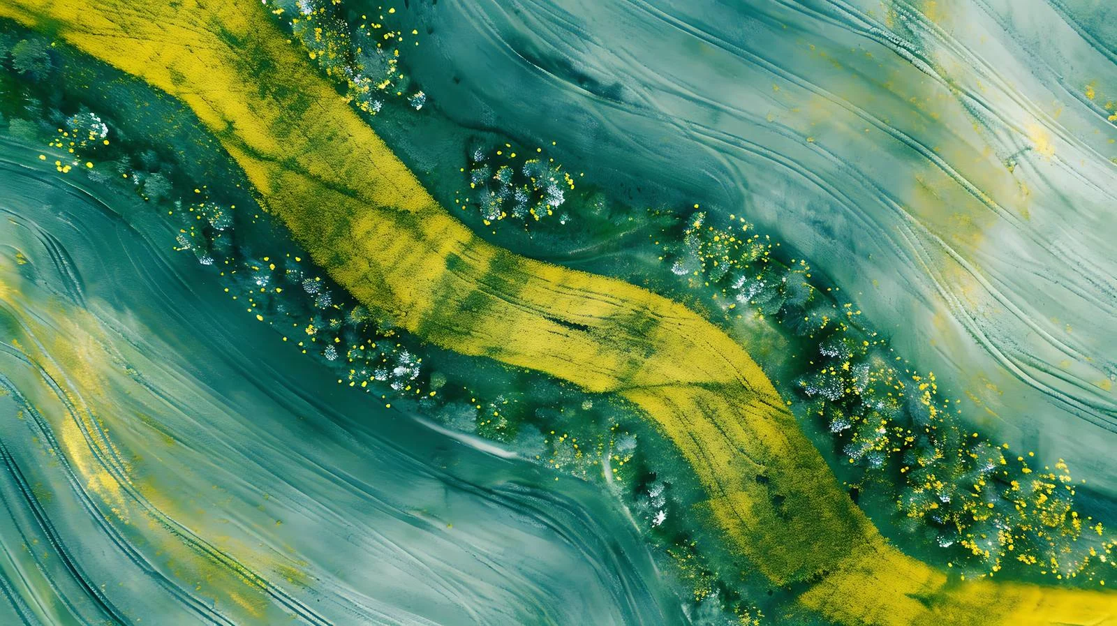 Scenic Spring Fields from Aerial Perspective — free download from Dotvec