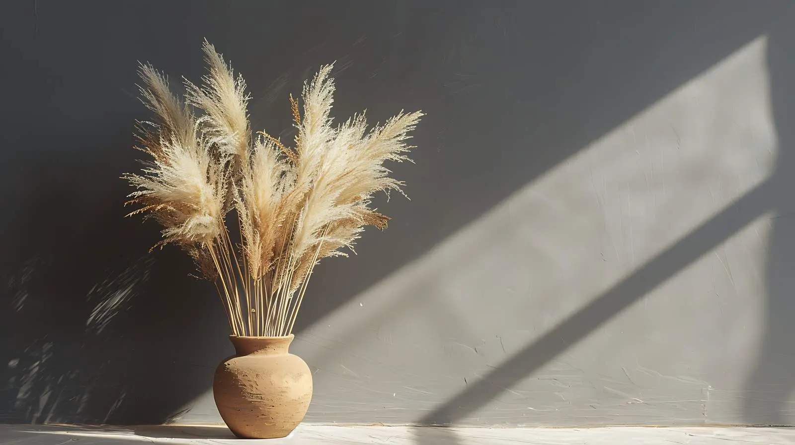 Elegant Beige Pampas Grass Arrangement — free download from Dotvec