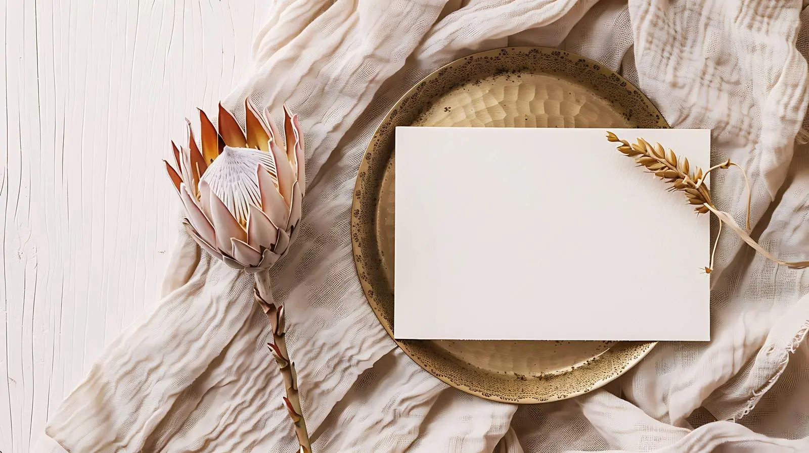 Bohemian Aesthetic Wedding Invitation Template — free download from Dotvec