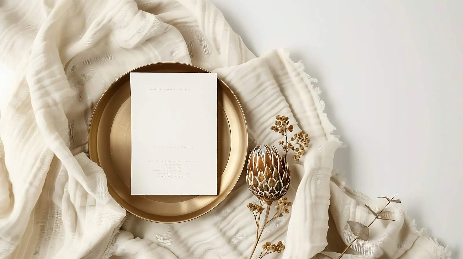 Bohemian Aesthetic Wedding Invitation Card Template — free download from Dotvec