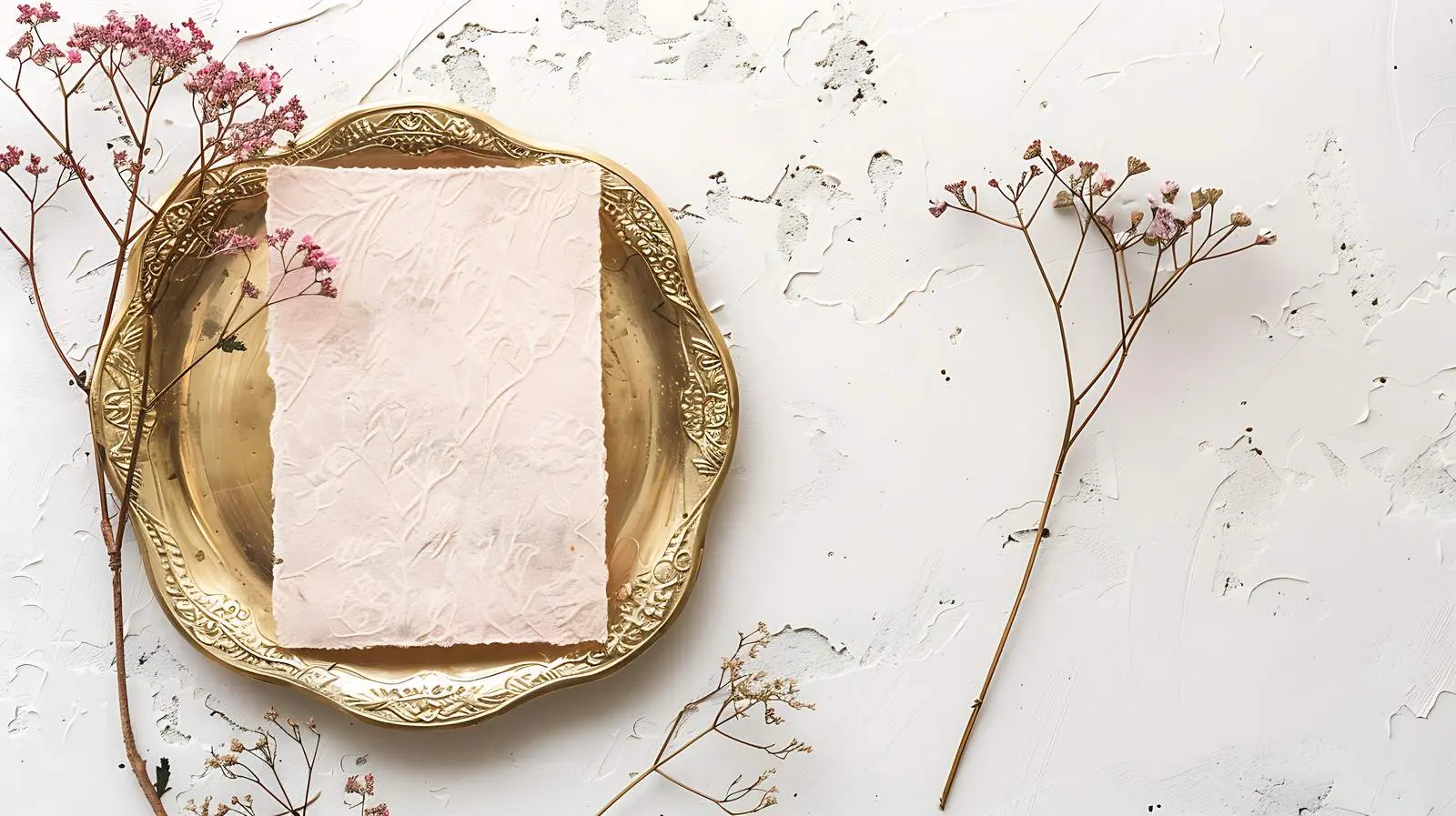 Aesthetic Bohemian Wedding Invitation Card Template – free watercolor image from Dotvec