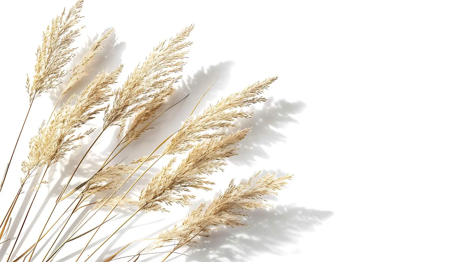 Close-up of Reed Grass with Sunlight Shadows — free download from Dotvec