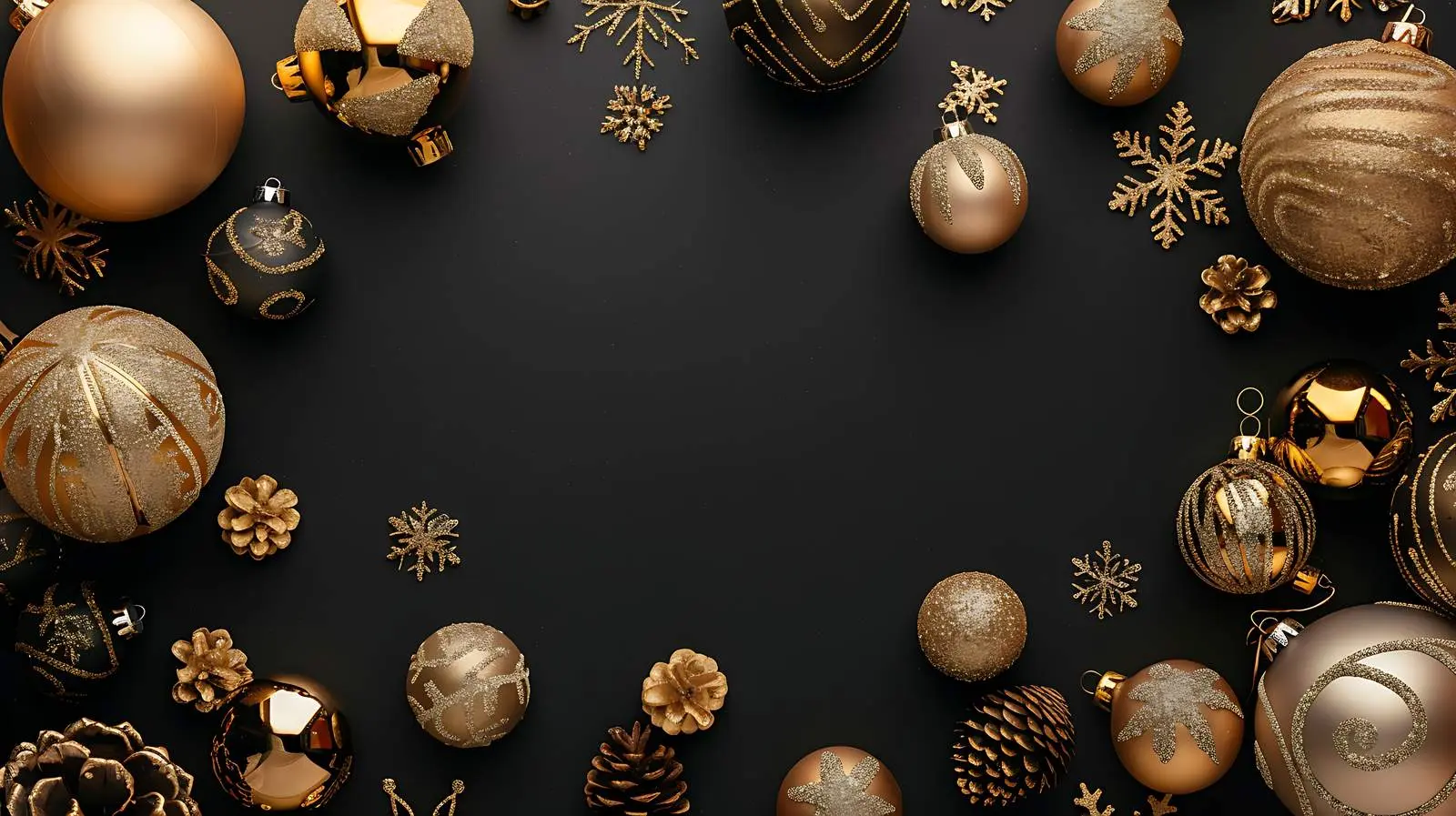 Colorful Golden Beige Christmas Arrangement — free download from Dotvec