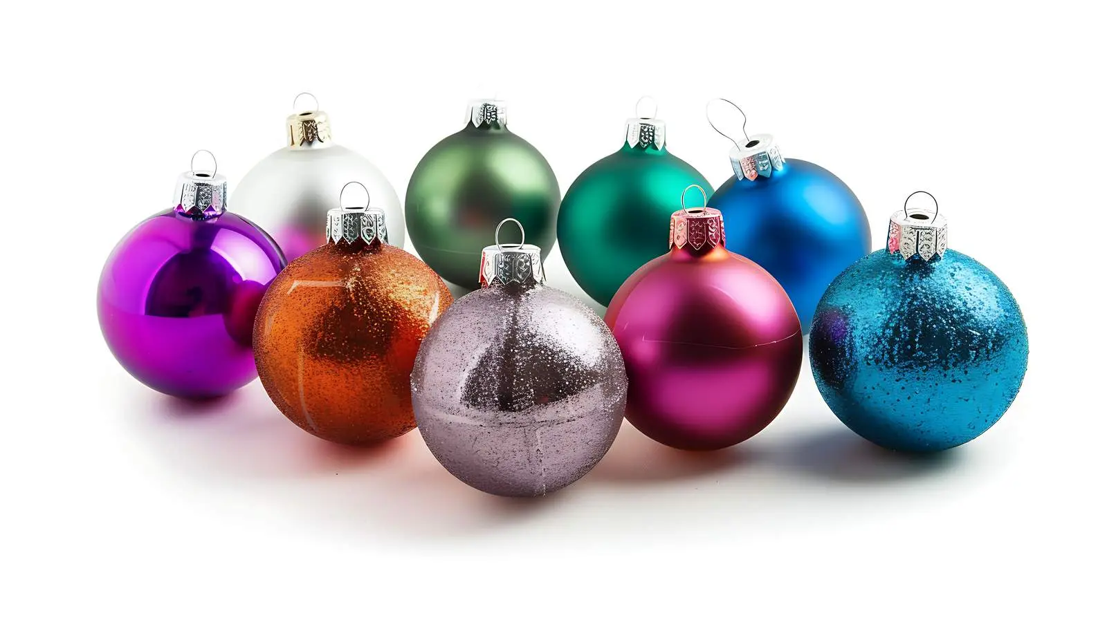 Aesthetic Creative Arrangement of Colorful Christmas Decor — free download from Dotvec